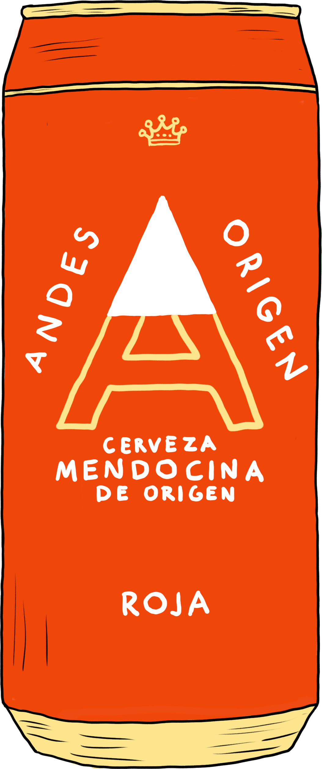 Lata Andes Origen Roja