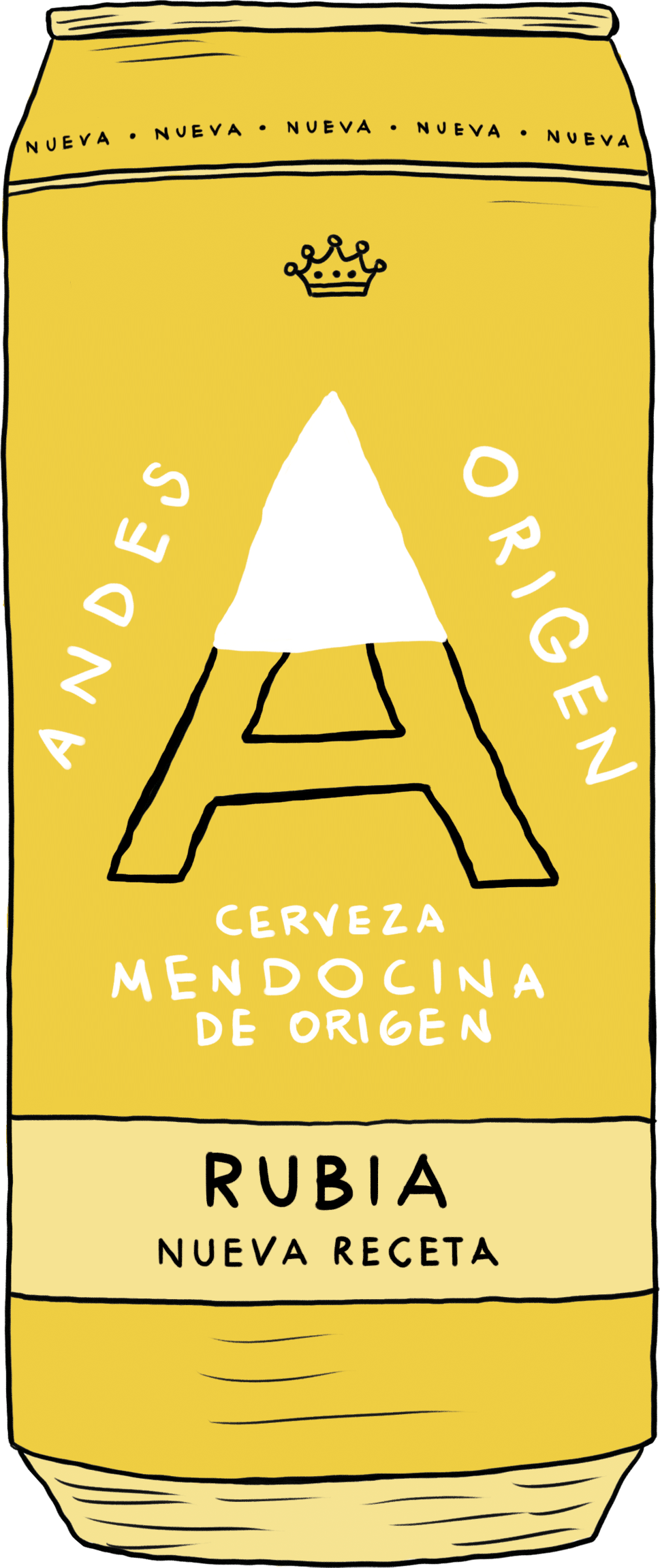 Lata Andes Origen Rubia